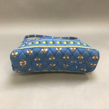 Load image into Gallery viewer, Vera Bradley Blue Bee Print Quilted Shoulder Purse (8x11x3&quot;)
