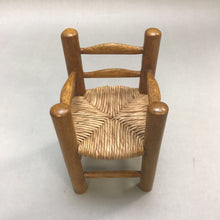 Load image into Gallery viewer, Wood &amp; Wicker Doll Chair (6&quot;)
