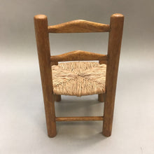 Load image into Gallery viewer, Wood &amp; Wicker Doll Chair (9&quot;)
