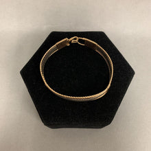 Load image into Gallery viewer, Artisan Made 10K Gold Hammered Sterling Bracelet (10.4g)
