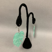 Load image into Gallery viewer, Mooncalf Handmade Resin Monstera Leaf Earrings
