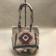 Load image into Gallery viewer, Rising Tide Felt Wool Gray Handbag Purse Boho Purse (10x9)
