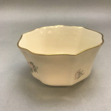 Load image into Gallery viewer, Vintage Lenox Serenade Bowl Bird Flower 24K Gold Trim &amp; Trinket Dish (3x5)(2 Available)
