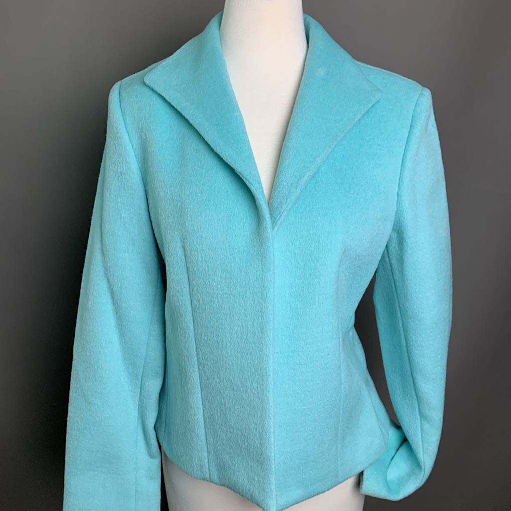 Harve Benard Light Blue Wool Jacket (sz 10)
