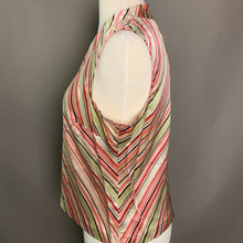 Load image into Gallery viewer, Talbots Striped Silk Sleeveless Top (sz 10)
