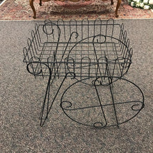Load image into Gallery viewer, Metal Plant Stand / Faux Cart (29x32x20)
