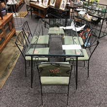 Load image into Gallery viewer, Rothfuss Metal / Glass Table (29x60x32) w/ 6 Chairs
