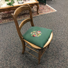 Load image into Gallery viewer, Wood Chair w/ Embroidered Seat (33x17x17)
