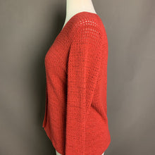 Load image into Gallery viewer, Eileen Fisher Red Crochet Cardigan NWT (sz PM)

