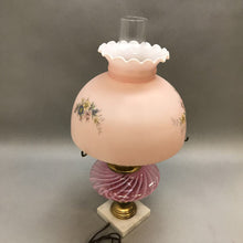 Load image into Gallery viewer, Pink / Clear Parlor &quot;Gone With the Wind&quot; Lamp (21&quot; Tall)
