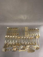 Load image into Gallery viewer, Set of 65 Gold Finish Stainless Steel Flatware 9 Place Settings
