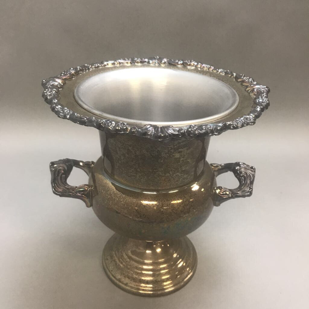 Vintage Silverplate Champagne / Wine Ice Bucket Cooler (9