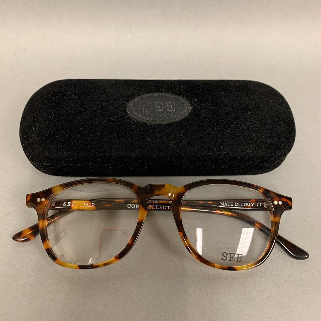 See Eyewear Tortoise Eyeglasses with Clear Lenses