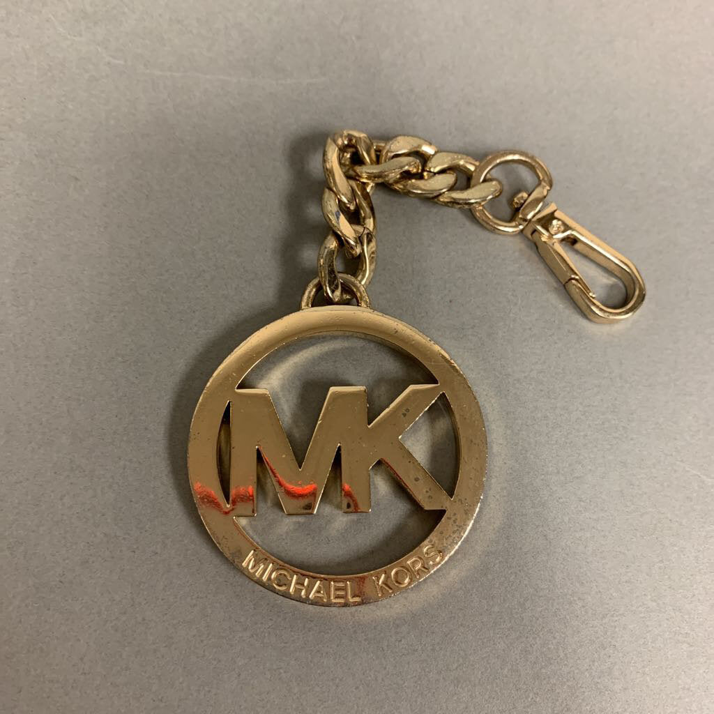 Michael Kors Goldtone Logo Key Fob Purse Clip (2.5x2