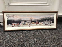 Load image into Gallery viewer, Norman Rockwell Framed Canvas Print &quot;Main Street Stockbridge&quot; (11x32)
