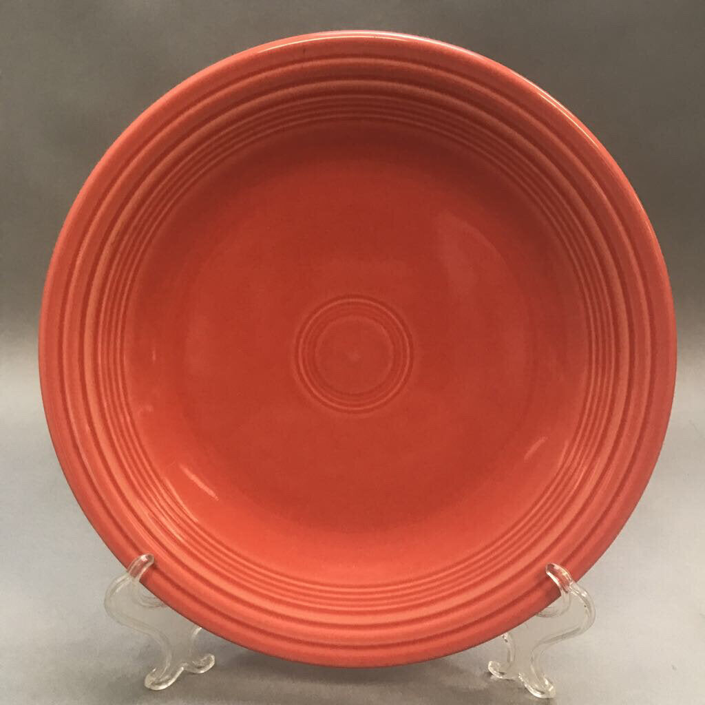 Vintage Fiesta Fiestaware Red Orange 10 1/2” Dinner Plate USA HLC