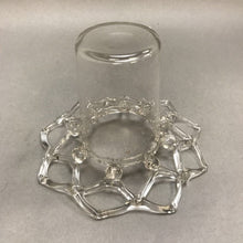 Load image into Gallery viewer, Blown Art Glass Lattice Edge Vase (5&quot; x 6.5&quot;)
