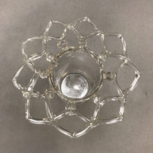 Load image into Gallery viewer, Blown Art Glass Lattice Edge Vase (5&quot; x 6.5&quot;)
