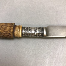 Load image into Gallery viewer, Vintage Meriden 1855 Cutlery Knife with Silver Bolster (8&quot;)
