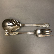 Load image into Gallery viewer, Salad Serving Set - J L Silver Plate Sheffield England (10&quot;)
