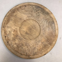 Load image into Gallery viewer, Antique Primitive Wood Cutting Board Round Bread Board (10&quot;)
