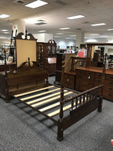 Load image into Gallery viewer, Walnut 4 Post Queen Bed (62x63)
