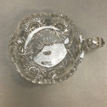 Load image into Gallery viewer, Vintage Sawtooth Cut Crystal Nappy Dish (6&quot;)
