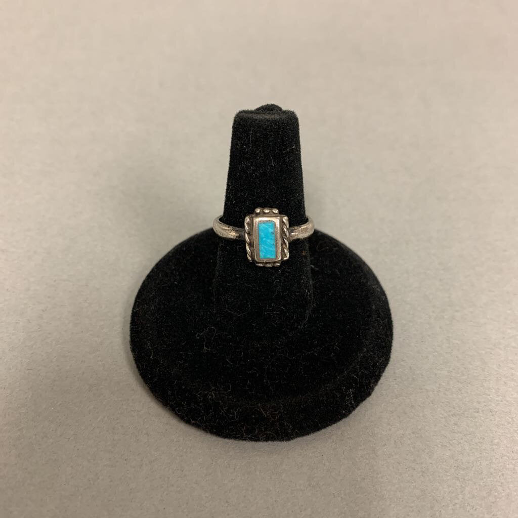 Sterling Turquoise Ring sz 4