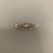 Load image into Gallery viewer, Victorian 14K White Gold Filigree Pin (1.5g)
