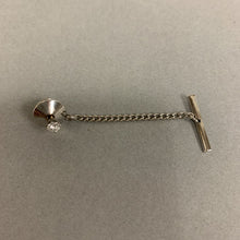 Load image into Gallery viewer, 14K White Gold Diamond Tie Pin (0.3g)
