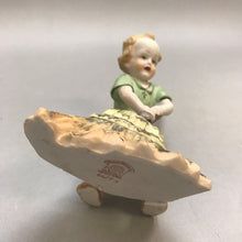 Load image into Gallery viewer, 1950’s Ardalt Japan Figurine Boy Sweeping Porcelain #6427A (6.5&quot;)
