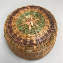 Load image into Gallery viewer, Vintage Tricolor Round Basket with No Lid (4&quot;)
