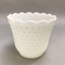 Load image into Gallery viewer, Vintage Fire King Milk Glass Hobnail Vase Planter (4&quot;)
