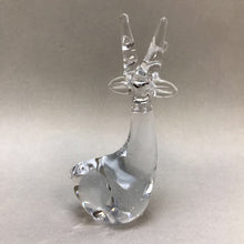 Load image into Gallery viewer, Clear Glass Reindeer Figurine (6.25&quot;)
