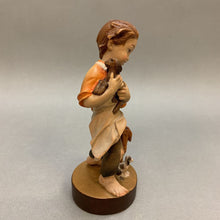 Load image into Gallery viewer, Dolfi Hand Painted Carved Wood Boy Figure (6&quot;)
