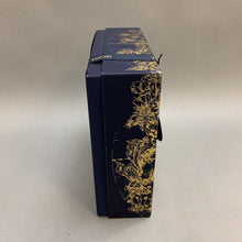 Load image into Gallery viewer, Dior Navy Gold Embossed Print Gift Box (Empty) (8.5x8.5x3&quot;)
