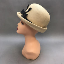 Load image into Gallery viewer, Vintage Belmar Straw Patent Ribbon Trim Derby Hat
