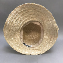 Load image into Gallery viewer, Vintage Carson Pirie Scotts Floppy Brim Tan Straw Hat
