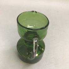 Load image into Gallery viewer, Antique Hand Blown Twist Applied Handle Small Green Pitcher (5&quot;)
