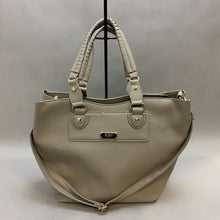 Load image into Gallery viewer, BCBG Gray Faux Leather Tote Purse w/ Zip Pouch (12x18x5&quot;)
