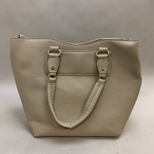 Load image into Gallery viewer, BCBG Gray Faux Leather Tote Purse w/ Zip Pouch (12x18x5&quot;)
