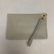 Load image into Gallery viewer, BGBG Gray Faux Leather Zip Wristlet (5x8&quot;)
