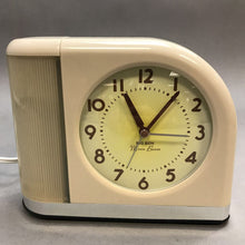 Load image into Gallery viewer, Big Ben &quot;Moon Beam&quot; White Retro Alarm Clock (5x6.5x2)
