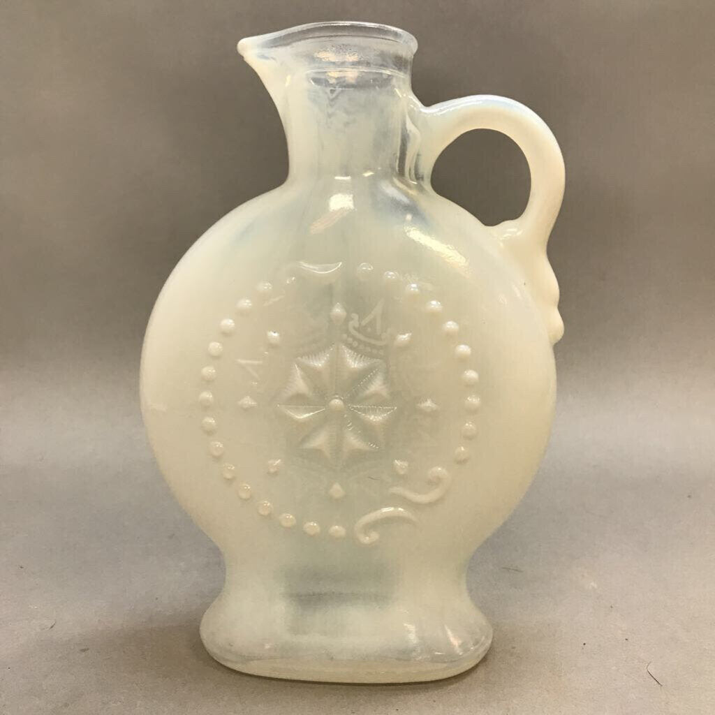 Vintage Milk Glass Decanter / Pitcher (8.75