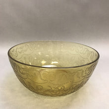 Load image into Gallery viewer, Madrid Federal Depression Glass Large Serving Salad Bowl Yellow Amber 9.5&quot; x 4&quot;
