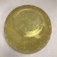 Load image into Gallery viewer, Madrid Federal Depression Glass Large Serving Salad Bowl Yellow Amber 9.5&quot; x 4&quot;
