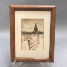 Load image into Gallery viewer, Framed Church in The Prairie (9x7)
