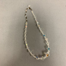 Load image into Gallery viewer, Vintage Clear Iridescent Crystal Beaded Necklace (14&quot;)
