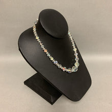 Load image into Gallery viewer, Vintage Clear Iridescent Crystal Beaded Necklace (16&quot;)
