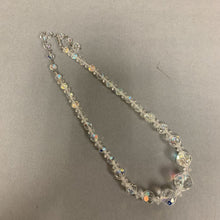 Load image into Gallery viewer, Vintage Clear Iridescent Crystal Beaded Necklace (16&quot;)
